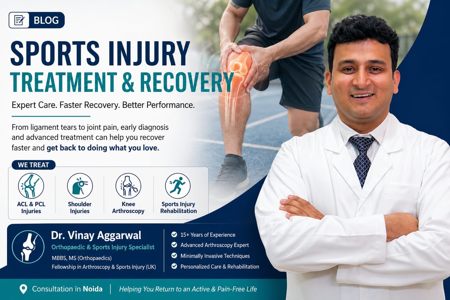 Expert Orthopedic Advice for Cricket Injuries |  Dr. Vinay Kr. Aggarwal
